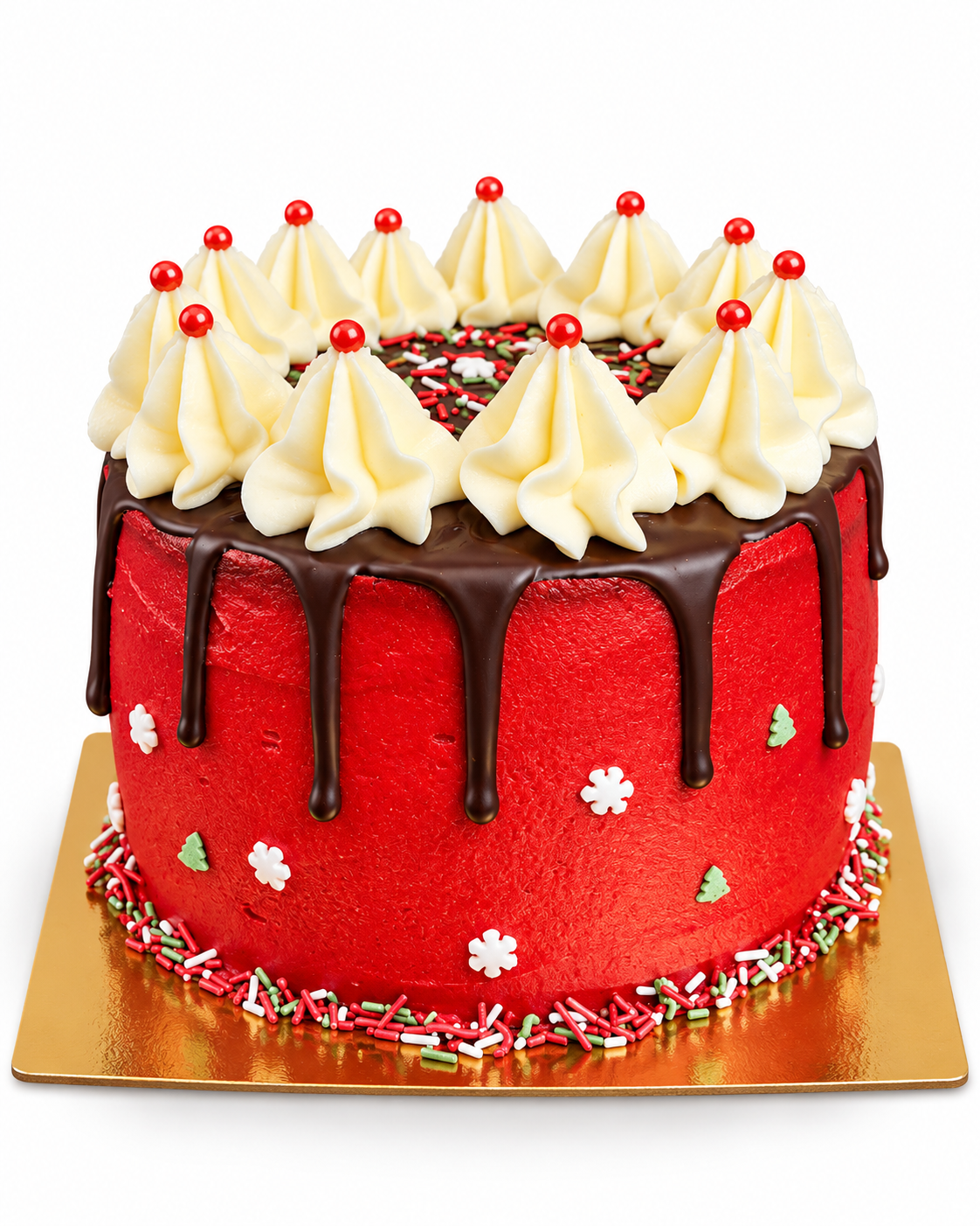 Tarta Roja de Navidad